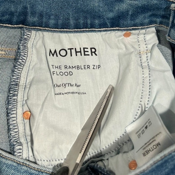 MOTHER The Rambler Zip Flood in Out of the Blue Size 28 NWT - Picture 4 of 16